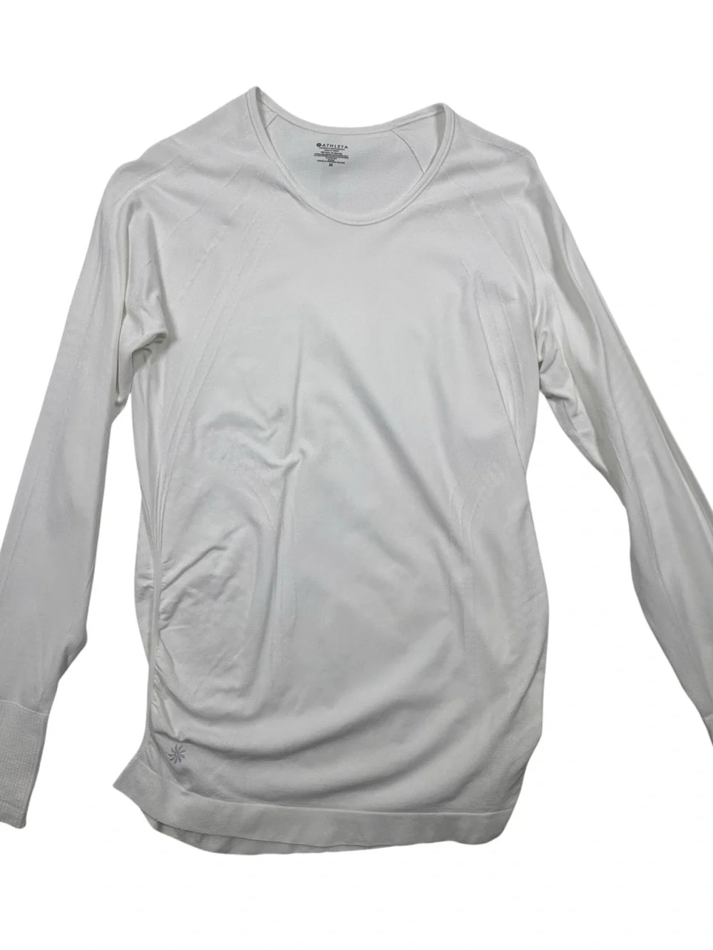 Athleta speedlight seamless top Bright White Size Medium NWT $64